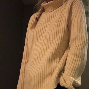 Yellow turtle neck